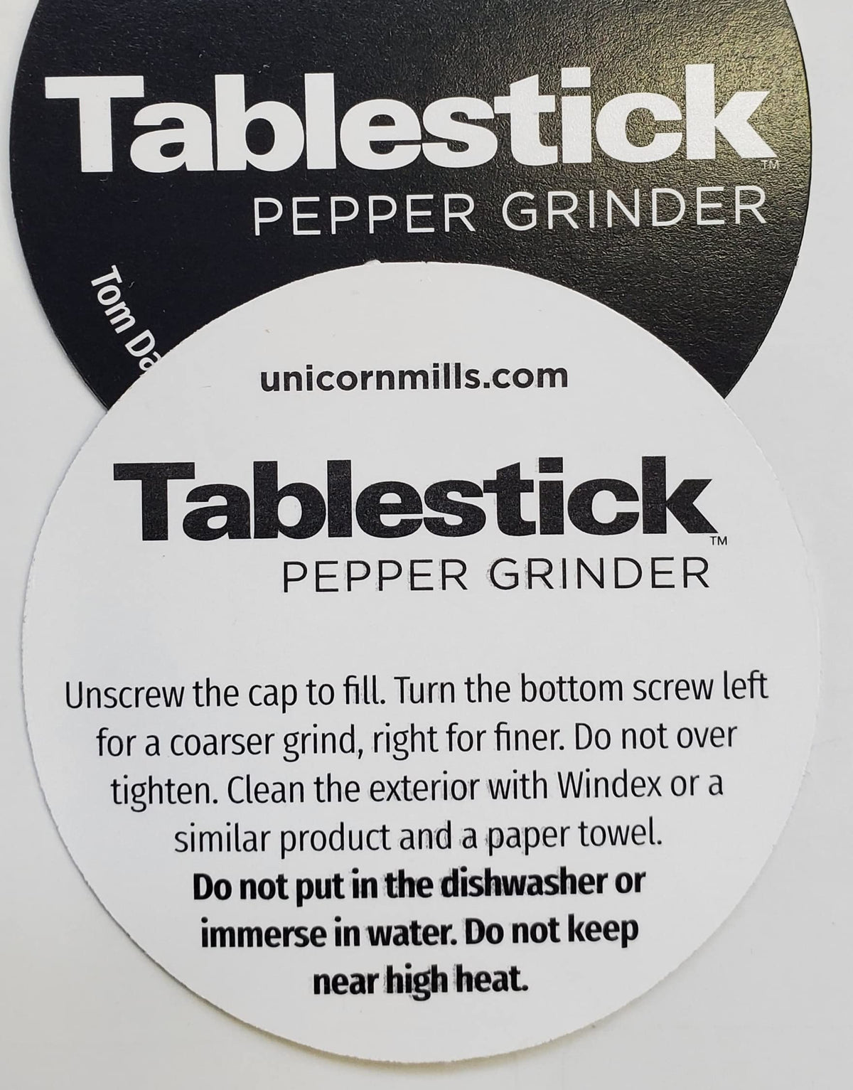Tablestick Salt and Pepper Grinder Set