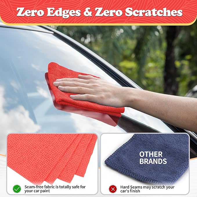 FIXSMITH Shop Towels, 200 Pack Microfiber Towels