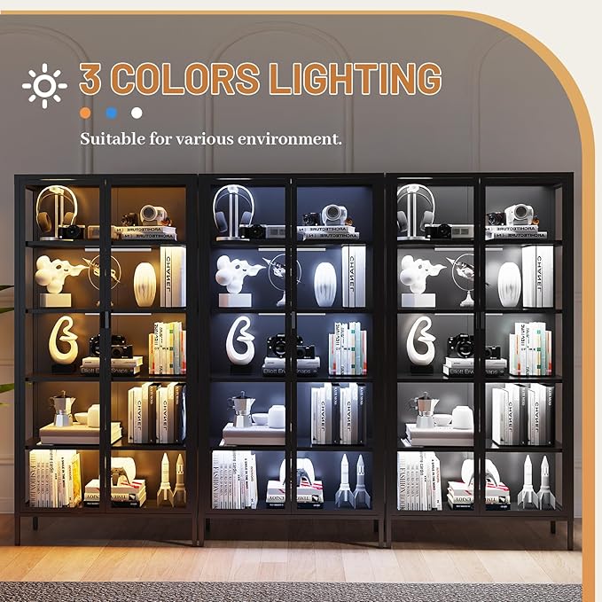 Eltean 71" H Display Cabinet