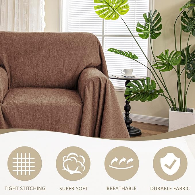 MYSKY HOME Chair Couch Covers Sectional Couch Covers