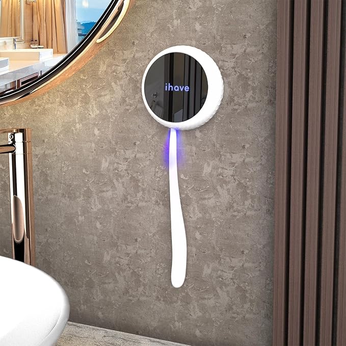 iHave Toothbrush Sanitizer Holder: Auto-Cycle UV Disinfection & Magnetic
