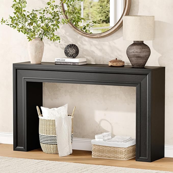 Rresyet 55 Inch Long Console Table, Sofa Table Behind Couch, Entryway Table