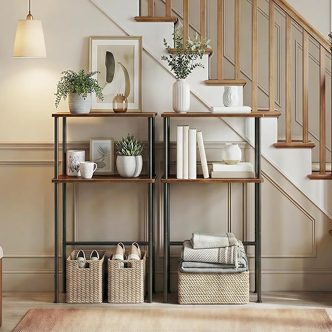 HOOBRO Narrow Console Table for Small Space, 15.7" Entryway Table