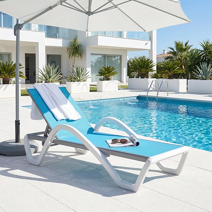 PURPLE LEAF Patio Chaise Lounge Chair