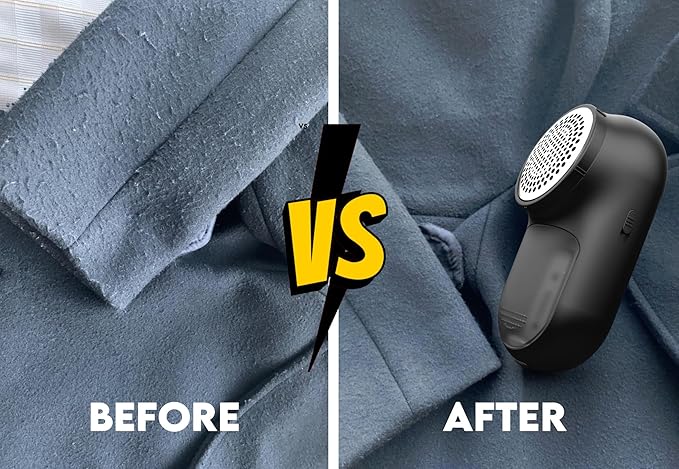 Rechargeable Fabric Shaver, Lemontec Battery-Operated Lint Remover & Sweater