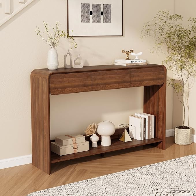 Nasonet Mid Century Modern Console Table, Entryway Table