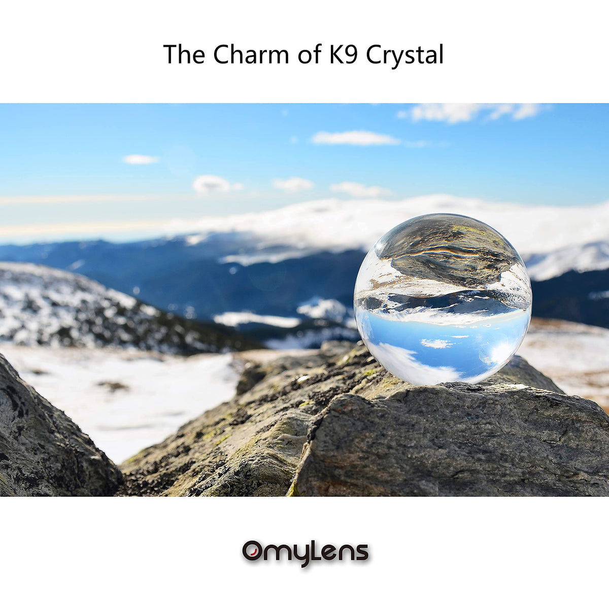 Omylens Lens Ball (80mm), K9 Crystal Ball with Stand and Silk Bag, for Photography Accessories and Props, Heal Magic Ball and Decorative(8cm/3.15″ Set Clear Crystal Ball)