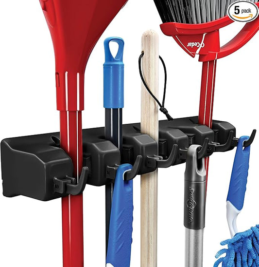 Mop and Broom Holder Wall Mount