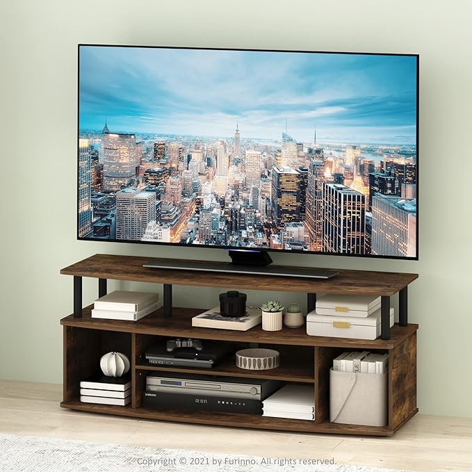 Furinno Jaya Large Entertainment Center Stand Unit/TV