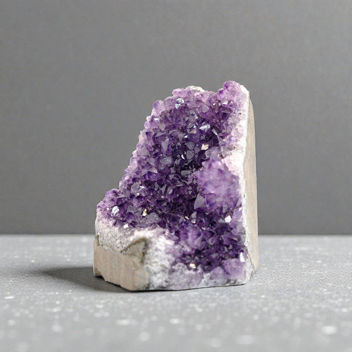 EMPORION Natural Amethyst (4 lb to 5 lb) - 4.5" to 9" Height - Crystal Clusters Stone from Uruguay Raw Geode Quartz - Deep Purple Color