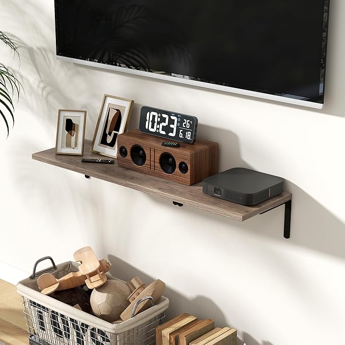 Fun Memories Deep Floating Shelves, 16W x 8D Floating Shelves Set of 2