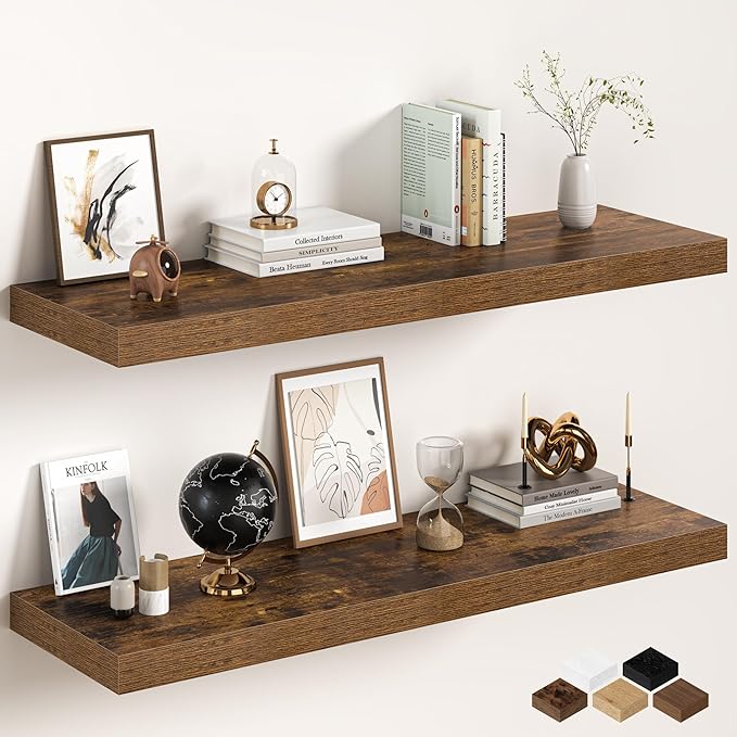 Floating Shelves 48Inch Long, 12 Inch Deep Floating Shelves