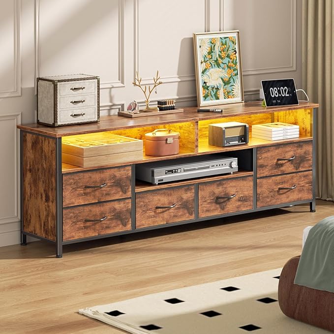 Furologee 55 Inch LED TV Stand for Bedroom