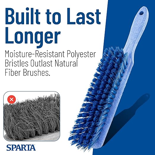 SPARTA Handheld Soft Counter Brush 8 Inch Bristle Span, Countertops, and