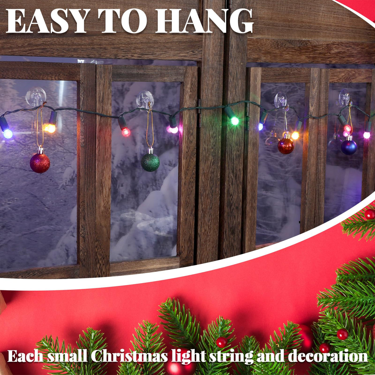 Jetec 200 Pcs Suction Cup Hooks 1.18 Inch Window Small Suction Cups with Hooks Waterproof Removable Clear Mini Suckers Hanger for Glass Bathroom Wall Door Christmas Wreath Lights Stockings