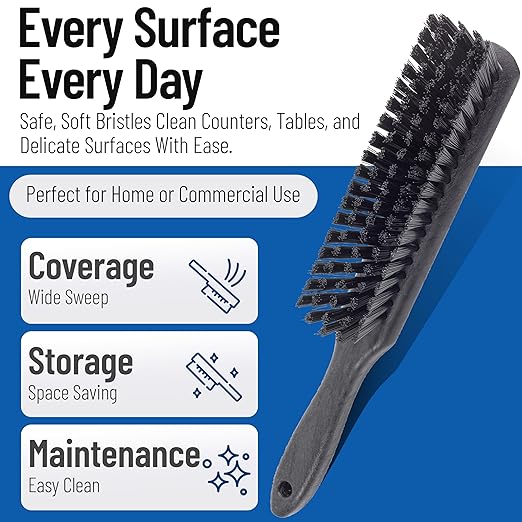 SPARTA Handheld Soft Counter Brush 8 Inch Bristle Span, Countertops, and