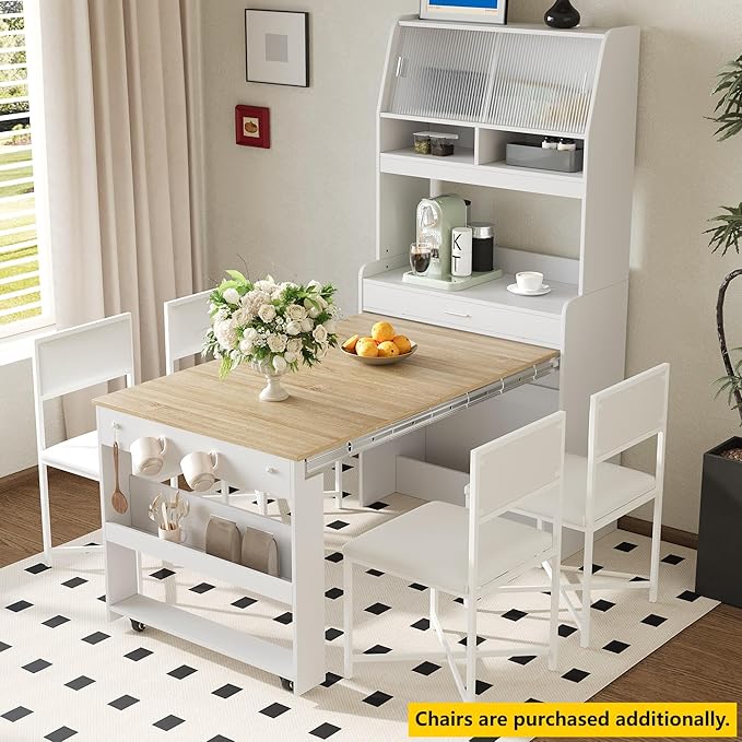 LUMISOL Space Saving Folding Dining Table