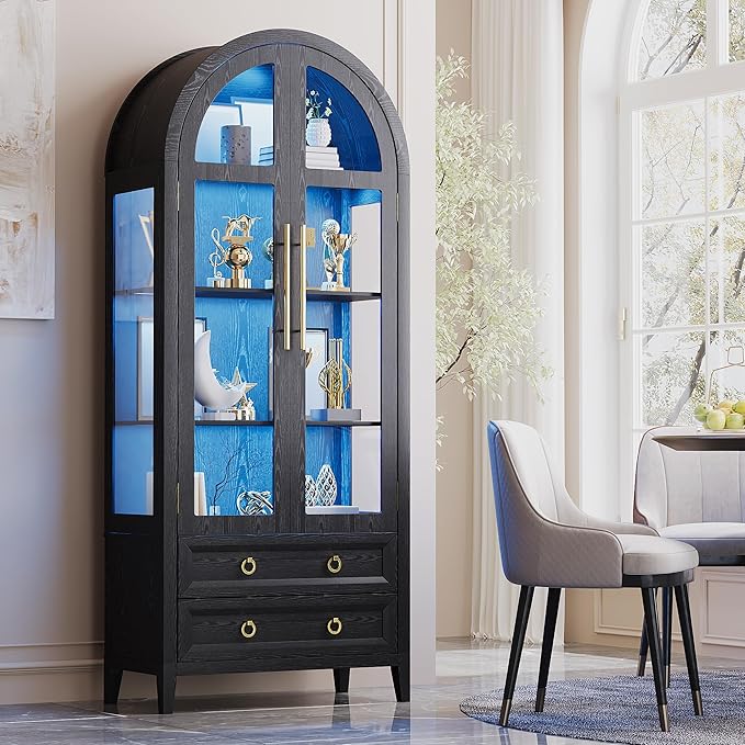 Vlsrka 71" Arched Display Cabinet