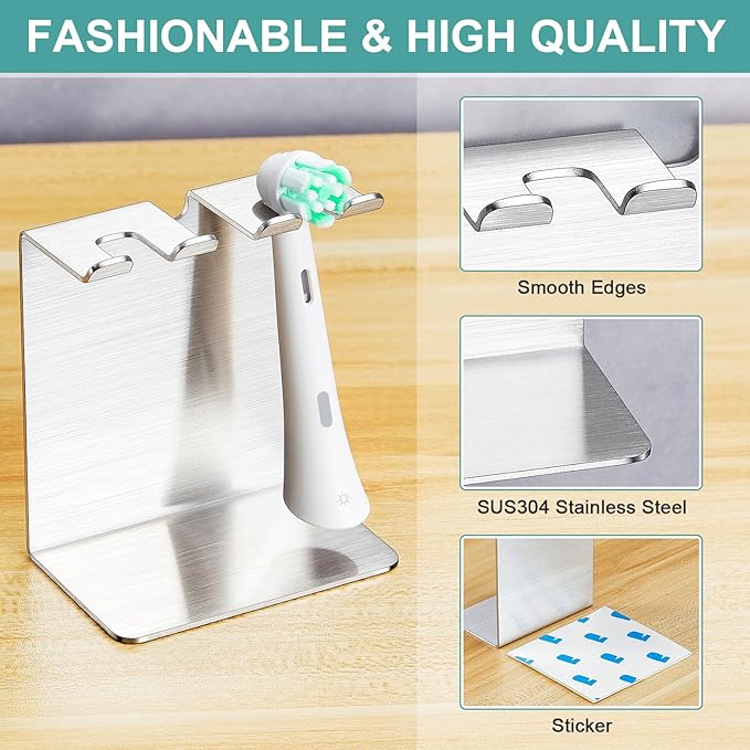 Electric Toothbrush Head Holder, Tooth Brushing Holder, Wall Mounted Toothbrush