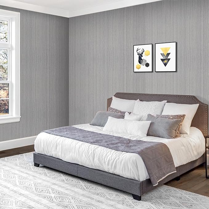 Grasscloth Peel and Stick Wallpaper