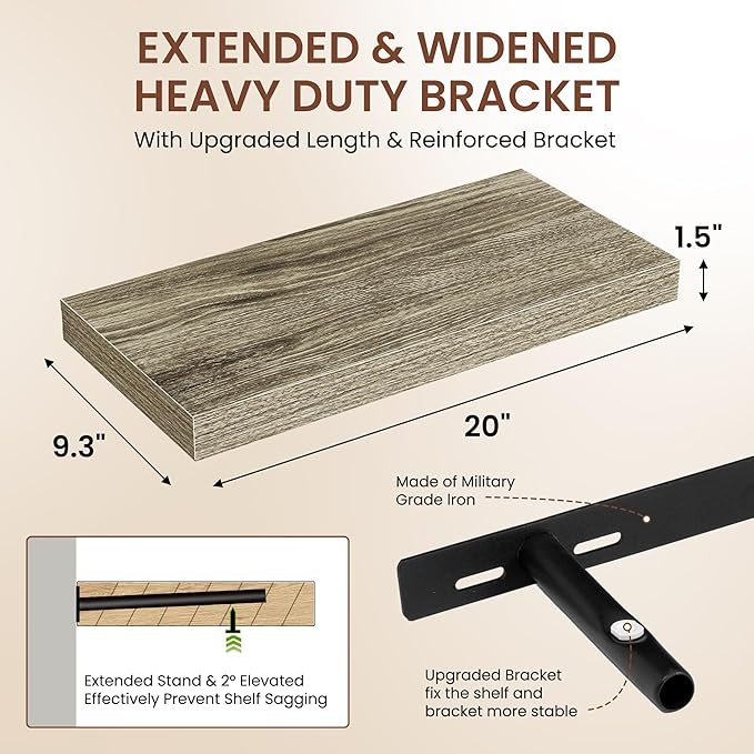 Dreamland 20 Inches Floating Shelves