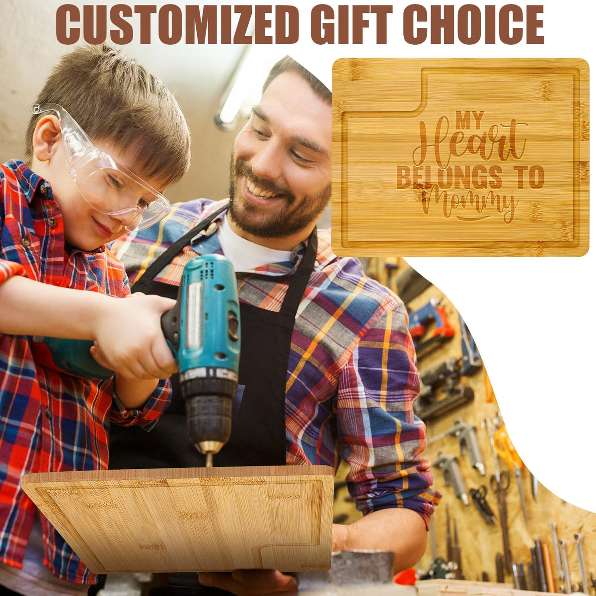 Lincia 12 Pcs Cutting Board Bulk with Juice Groove Christmas Charcuterie Board Large Bamboo Rectangular Wooden Cutting Boards for Kitchen Xmas Party Bridal Shower Favor Meat Cheese Bread Vegetables