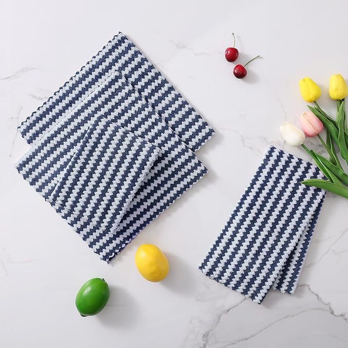 Homaxy 12 Pack Kitchen Dish Cloths, Ultra Soft and Absorbent Dish Towels
