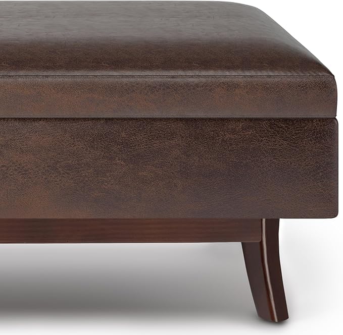 SIMPLIHOME Owen Rectangular Storage Ottoman