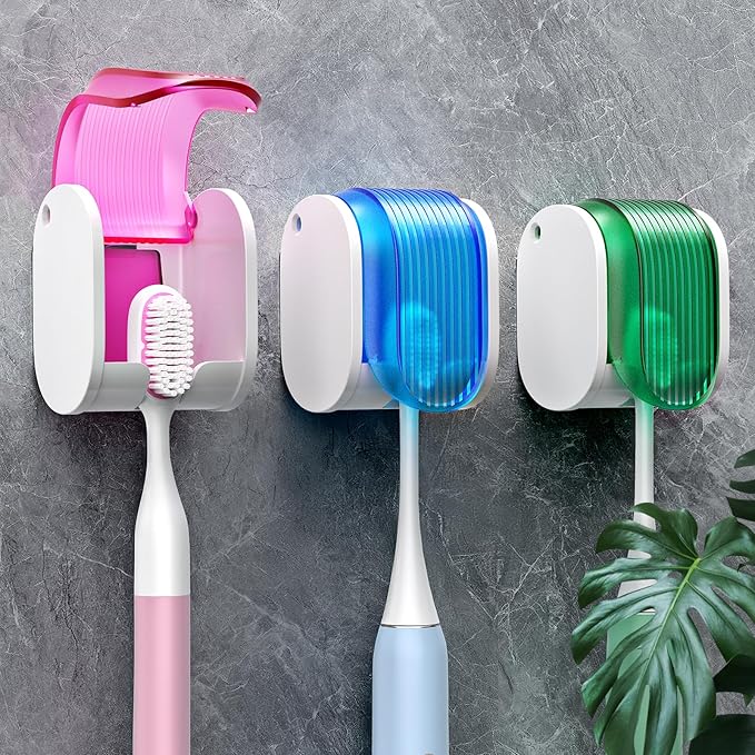 Toothbrush Holders for Bathrooms【Upgrade Single Slot Design】 Toothbrush Holder