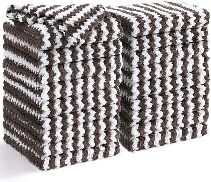 Homaxy 18 Pack Kitchen Dish Cloths, Ultra Soft and Absorbent Dish Towels