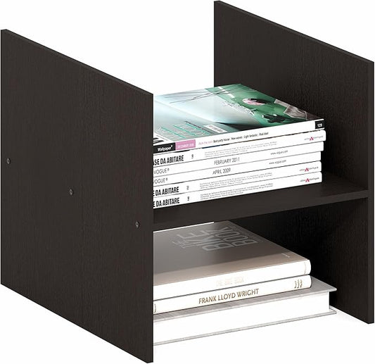 Furinno Cubicle Cube Insert, H-Shelf Cube Organizer, 2-Tier Shelf Accessory