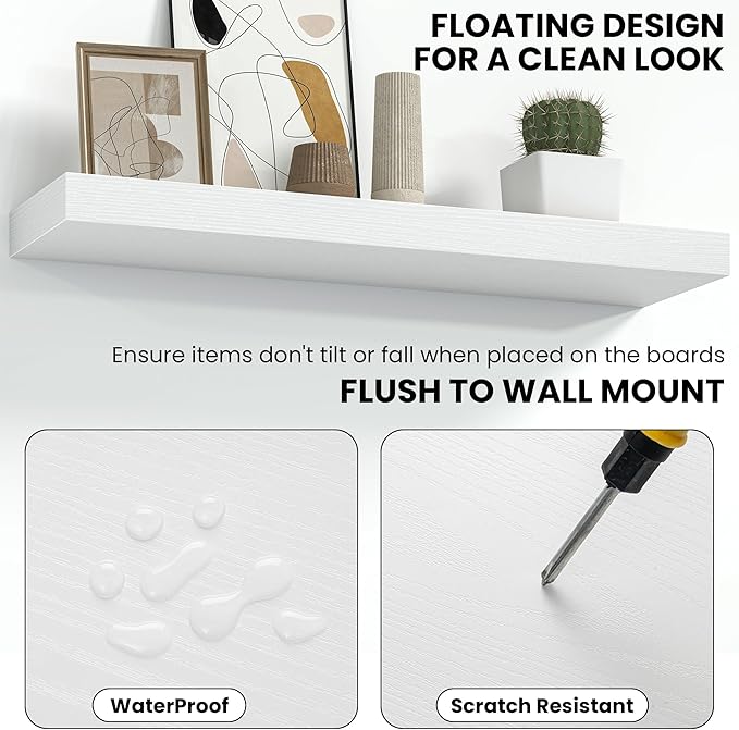 Fun Memories 48 Inch Floating Shelves