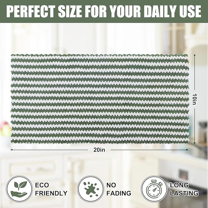 Homaxy Kitchen Towels, Ultra Soft and Absorbent Dish Towels, Reusable Fast