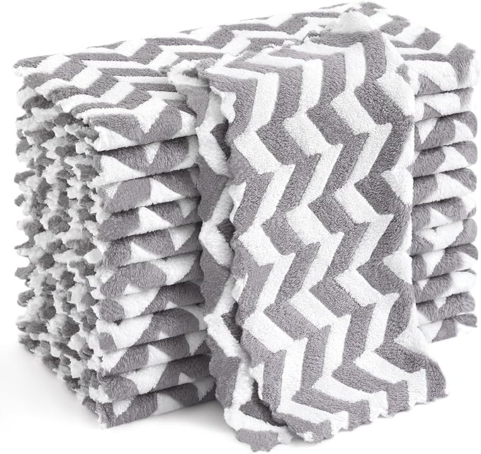 Homaxy 12 Pack Kitchen Dish Cloths, Ultra Soft and Absorbent Dish Towels