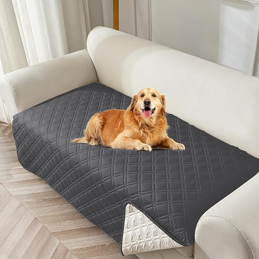 Genina Waterproof Couch Cover, Washable Anti-Slip 86.6 inch Sofa Covers
