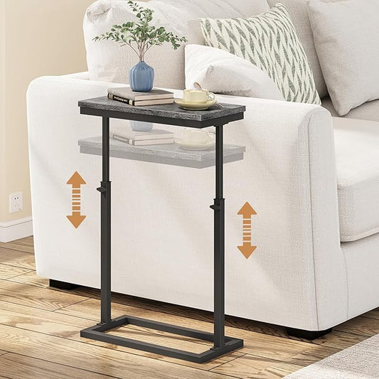 TUTOTAK End Table, Side Table, Tall Couch Table, Sofa Table, Living Room