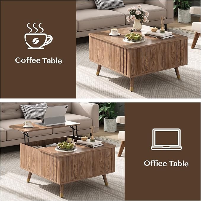 SULIVES Lift Top Coffee Table