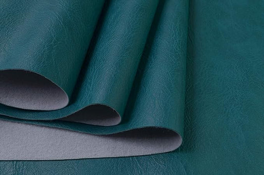 Wento Thick Half Yard Faux Leather Fabric Soft Skin Grain PU Leather