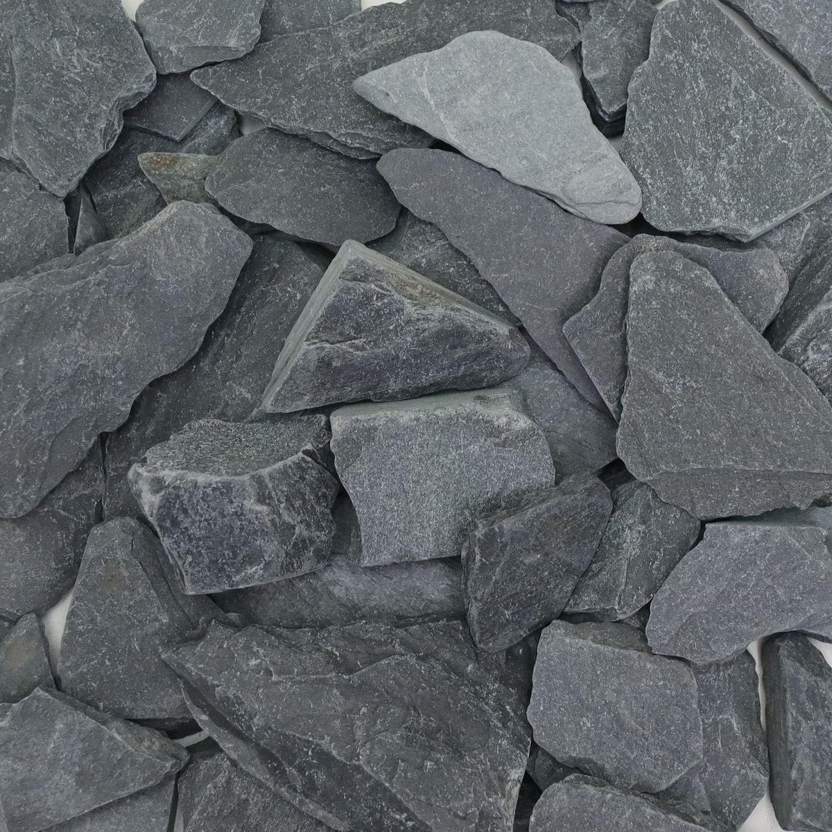 Lechloris 10lb Natural Slate Stone - 0.4-1.2 inch - Perfect Rocks for Aquariums, Fish Tank Decortion, Terrariums, Aquascaping-Miniature or Fairy Gardens, Landscaping Model, Model Railroads - Grey