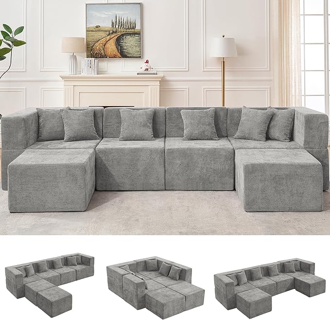 MONVANE Modular Sectional Cloud Couch
