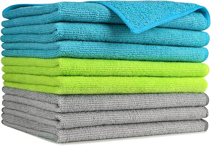 AIDEA Microfiber Cleaning Cloth-8PK, Soft Microfiber Towels