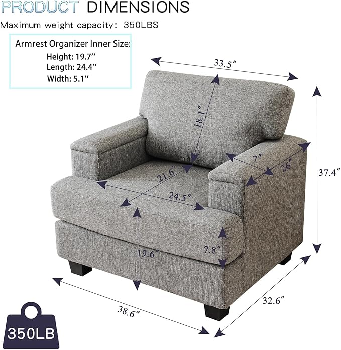 Rexulqo Oversized Accent Chair