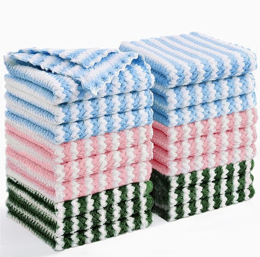 Homaxy 18 Pack Kitchen Dish Cloths, Ultra Soft and Absorbent Dish Towels