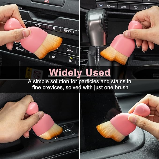 GaRhomxy Car Detailing Brushes, Car Interior Dust Sweeping Soft Brush, Soft