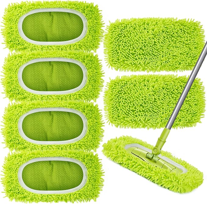 Reusable Dry Sweeping Cloths Microfiber Wet Mop Pads Compatible