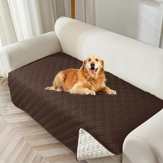 Genina Waterproof Couch Cover, Washable Anti-Slip 78inch Sofa Covers