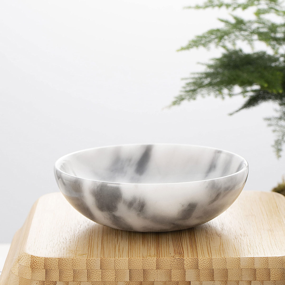 CM CHIC MONDAY 4.72 Inch Mini Decorative Bowls, Natural Small Marble Decorative Bowls for Home Decor, Key Bowl, Coffee Tables Centerpiece, Soap Serving Bowl, Incense Burner, Smudge Bowl