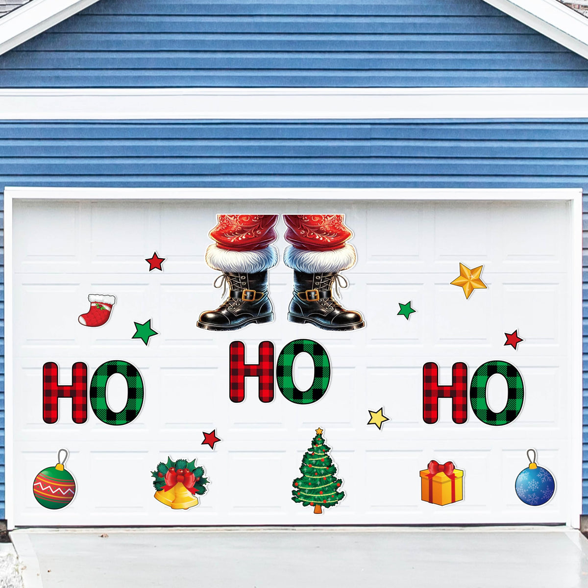21PCS Christmas Garage Door Decorations Magnets - Santa Merry Xmas Holiday Refrigerator Fridge Kitchen Decor