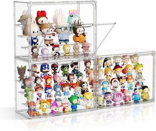 Clear Acrylic Display Case for Collectibles 4 Layer Hobby Figure Display Case