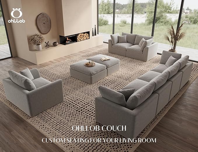 ohllob Middle Back for Cloud Sectional Couches Living Room